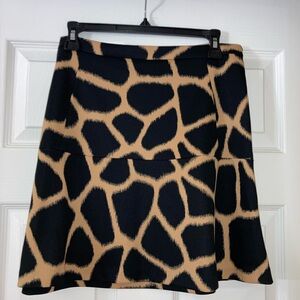 Michael Kors| Asymmetrical Skirt| Beige and Black  Size 10